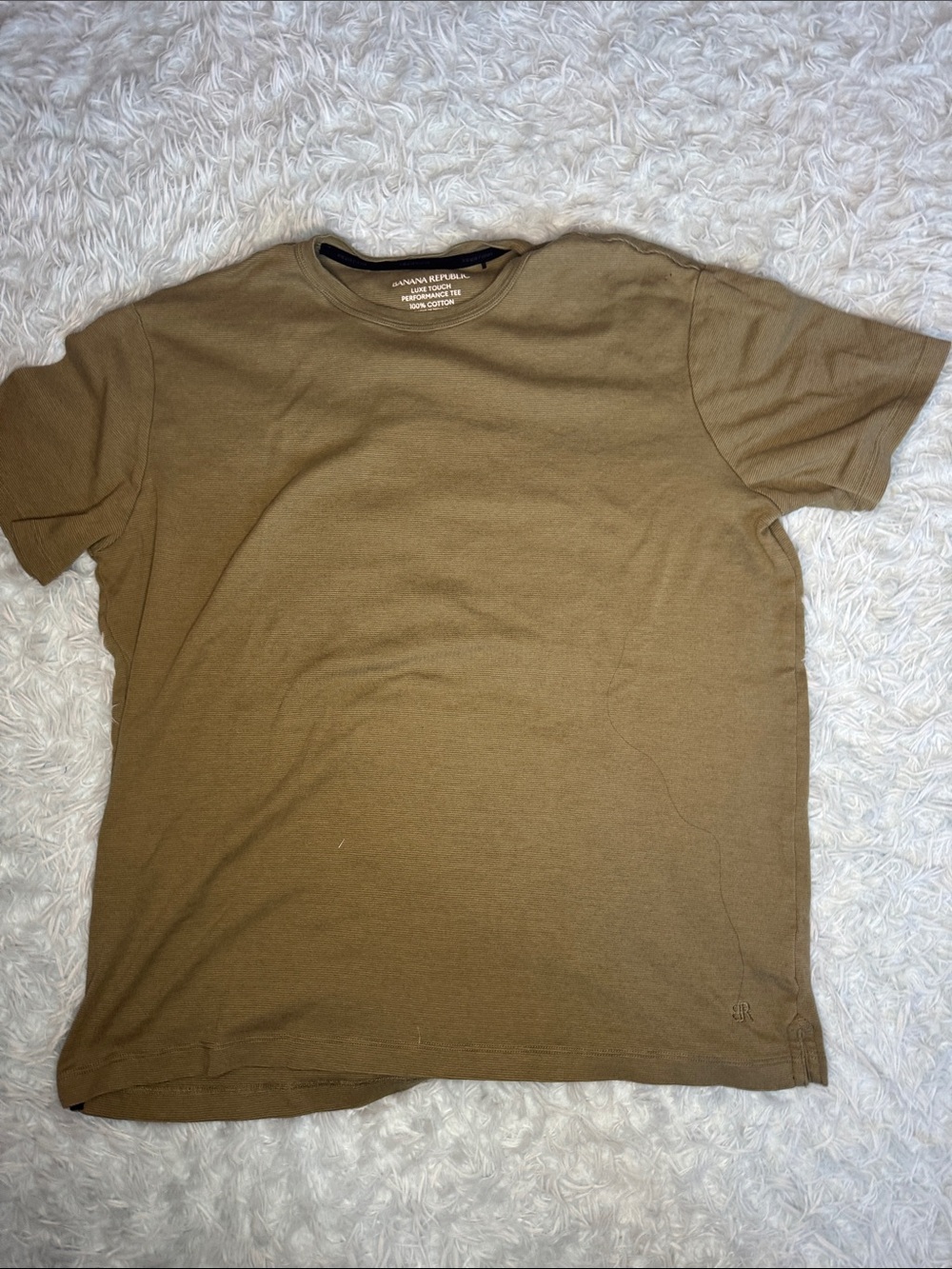 Banana Republic Men's Crew Neck T-Shirt in Olive Green xl.   #50